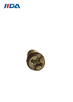 Phillips Machine Screws Round Tail scanalato combinazione d'ottone M3.5x6.6mm